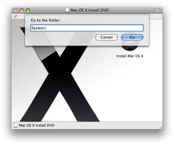 Go to System folder